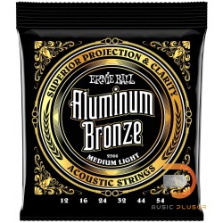 สายกีตาร์โปร่ง Ernie Ball Aluminum Bronze Medium Light 012-054