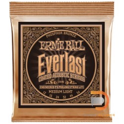 สายกีตาร์โปร่ง Ernie Ball Everlast Coated Phosphor Bronze Medium Light 012-054