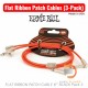 Ernie Ball Flat Ribbon Patch Cables (3-Pack)