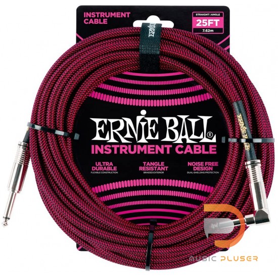 Ernie Ball INSTRUMENT CABLE 25FT S/A Ernie Ball INSTRUMENT CABLE 25FT S/A