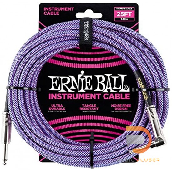 Ernie Ball INSTRUMENT CABLE 25FT S/A Ernie Ball INSTRUMENT CABLE 25FT S/A