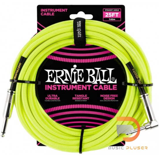 Ernie Ball INSTRUMENT CABLE 25FT S/A