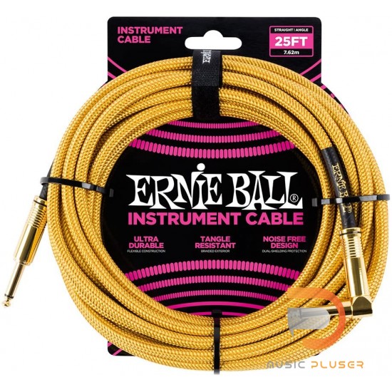 Ernie Ball INSTRUMENT CABLE 25FT S/A