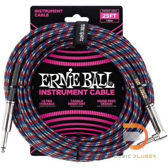 Ernie Ball INSTRUMENT CABLE 25FT S/A