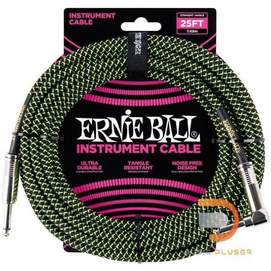 Ernie Ball INSTRUMENT CABLE 25FT S/A Ernie Ball INSTRUMENT CABLE 25FT S/A