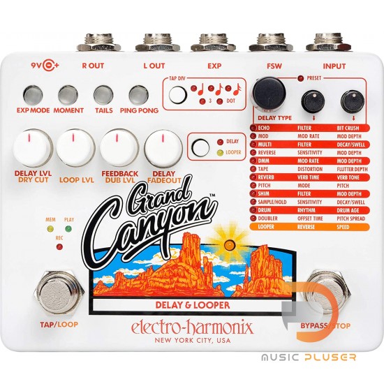 เอฟเฟคกีตาร์ Electro-Harmonix Grand Canyon Delay & Looper