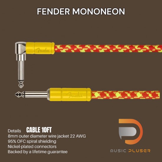 Fender MonoNeon Instrument Cables 10 Ft. Fender MonoNeon Instrument Cables 10 Ft.