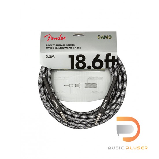 Fender Professional Series Instrument Cable 18.6 FT. Winter Camo
