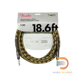 Fender Professional Series Instrument Cable 18.6 FT. Woodland Camo