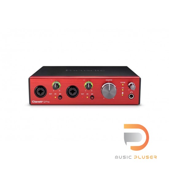 Focusrite CLARETT+ 2Pre | ออดิโอ อินเตอร์เฟส PURE-SOUNDING 10-IN / 4-OUT AUDIO INTERFACE FOR THE RECORDING ARTIST