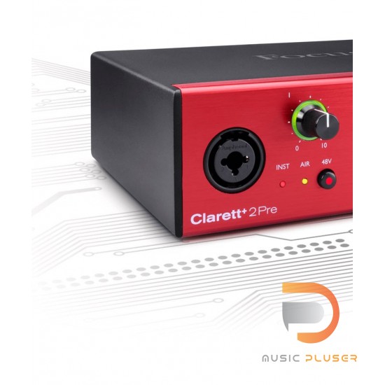 Focusrite CLARETT+ 2Pre | ออดิโอ อินเตอร์เฟส PURE-SOUNDING 10-IN / 4-OUT AUDIO INTERFACE FOR THE RECORDING ARTIST Focusrite CLARETT+ 2Pre | ออดิโอ อินเตอร์เฟส PURE-SOUNDING 10-IN / 4-OUT AUDIO INTERFACE FOR THE RECORDING ARTIST
