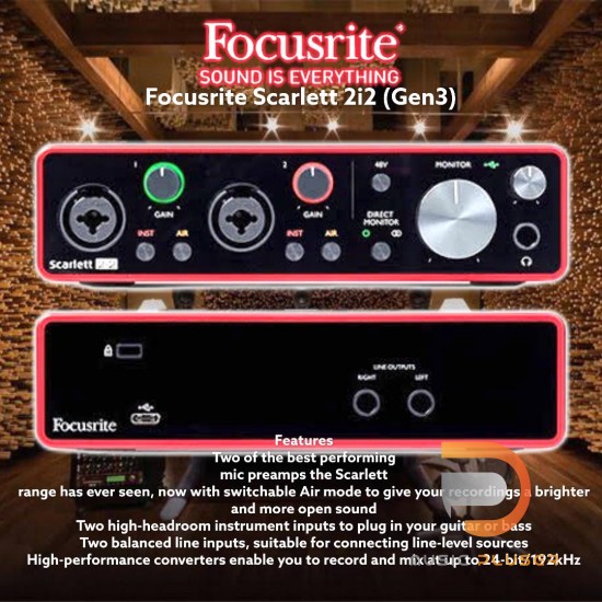 Focusrite Scarlett 2i2 (Gen3)