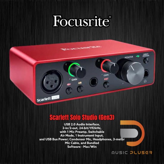 Focusrite Scarlett Solo Studio (Gen3)