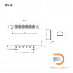 GOTOH Guitar Bridge GE104B RELIC for Gibson Les Paul / SG