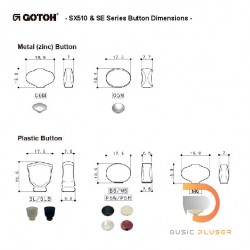 GOTOH Guitar Machine Heads SEP700 (L3+R3) Slotted Head – SE Series