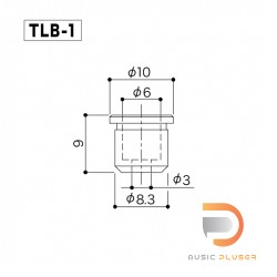 GOTOH Guitar String Bushing TLB-1 RELIC 6pcs