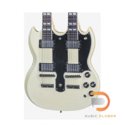 Gibson Alex Lifeson Double Neck Aged Classic White