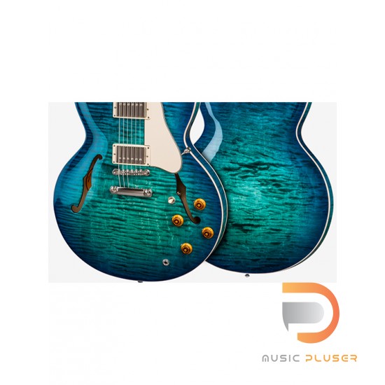 Gibson ES-335 Dot Reissue Figure Maple Aquamarine