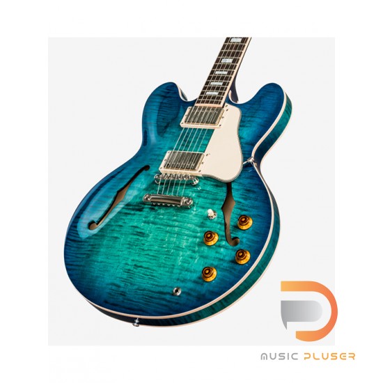 Gibson ES-335 Dot Reissue Figure Maple Aquamarine