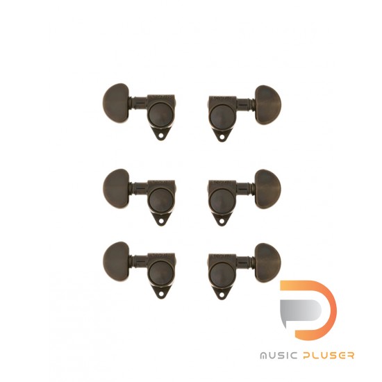 Gibson Modern ‘Kidney-Shaped’ Tuner Set – Black Gibson Modern ‘Kidney-Shaped’ Tuner Set – Black