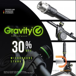 Gravity MS4321B Microphone Stand ขาตั้งไมโครโฟนแบบปรับระดับได้ พกพาสะดวก น้ำหนักเบา