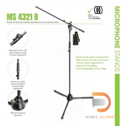 Gravity MS4321B Microphone Stand ขาตั้งไมโครโฟนแบบปรับระดับได้ พกพาสะดวก น้ำหนักเบา