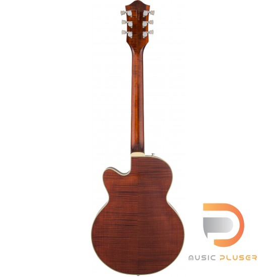 GRETCH G6659TFM PLAYERS EDITION BROADKASTER® JR. CENTER BLOCK SINGLE-CUT, BOURBON STAIN