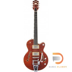 GRETCH G6659TFM PLAYERS EDITION BROADKASTER® JR. CENTER BLOCK SINGLE-CUT, BOURBON STAIN