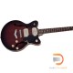 Gredtsch G2655-P90 STREAMLINER™ CENTER BLOCK JR. DOUBLE-CUT P90 WITH V-STOPTAIL CLARET BURST