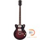 Gredtsch G2655-P90 STREAMLINER™ CENTER BLOCK JR. DOUBLE-CUT P90 WITH V-STOPTAIL CLARET BURST