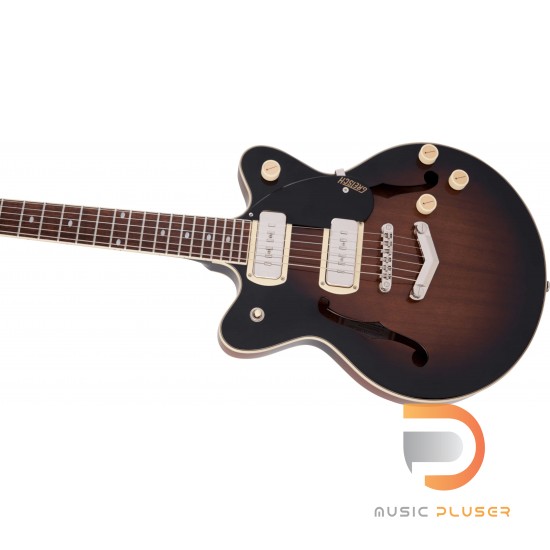 Gretsch G2655-P90 STREAMLINER™ CENTER BLOCK JR. DOUBLE-CUT P90 WITH V-STOPTAIL BROWNSTONE