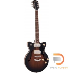 Gretsch G2655-P90 STREAMLINER™ CENTER BLOCK JR. DOUBLE-CUT P90 WITH V-STOPTAIL BROWNSTONE
