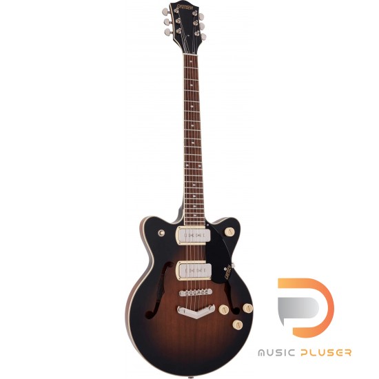 Gretsch G2655-P90 STREAMLINER™ CENTER BLOCK JR. DOUBLE-CUT P90 WITH V-STOPTAIL BROWNSTONE