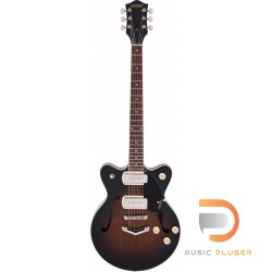 Gretsch G2655-P90 STREAMLINER™ CENTER BLOCK JR. DOUBLE-CUT P90 WITH V-STOPTAIL BROWNSTONE