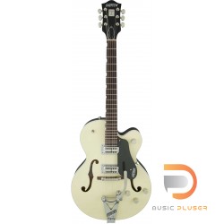 Gretsch G6118T Players Edition Anniversary™ with String-Thru Bigsby®, Filter’Tron™ Pickups, 2-Tone Iridium Silver/Azure Metallic