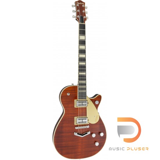 Gretsch G6228FM PLAYERS EDITION JET™ BT WITH V-STOPTAIL, FLAME MAPLE, EBONY FINGERBOARD, BOURBON STAIN