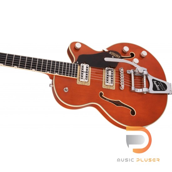 Gretsch G6659T Players Edition Broadkaster® Jr. Center Block Single-Cut with String-Thru Bigsby®, USA Full’Tron™ Pickups, Ebony Fingerboard, Roundup Orange Gretsch G6659T Players Edition Broadkaster® Jr. Center Block Single-Cut with String-Thru Bigsby®, USA Full’Tron™ Pickups, Ebony Fingerboard, Roundup Orange