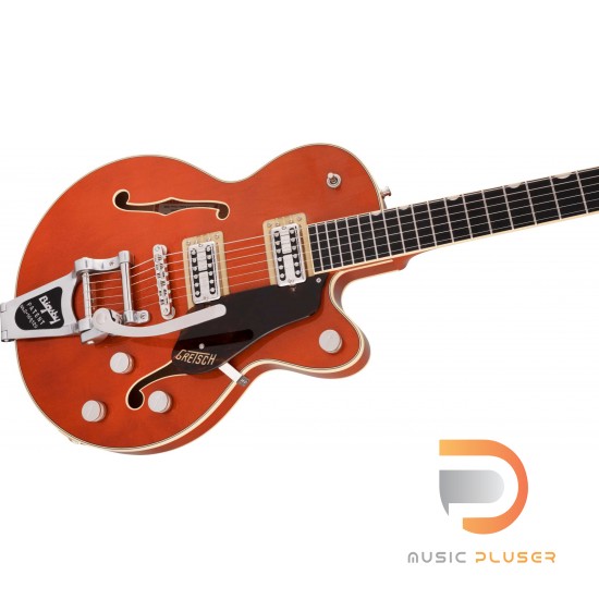 Gretsch G6659T Players Edition Broadkaster® Jr. Center Block Single-Cut with String-Thru Bigsby®, USA Full’Tron™ Pickups, Ebony Fingerboard, Roundup Orange Gretsch G6659T Players Edition Broadkaster® Jr. Center Block Single-Cut with String-Thru Bigsby®, USA Full’Tron™ Pickups, Ebony Fingerboard, Roundup Orange
