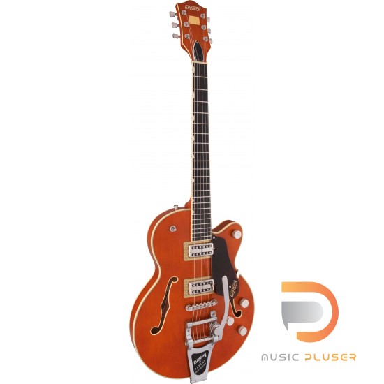 Gretsch G6659T Players Edition Broadkaster® Jr. Center Block Single-Cut with String-Thru Bigsby®, USA Full’Tron™ Pickups, Ebony Fingerboard, Roundup Orange Gretsch G6659T Players Edition Broadkaster® Jr. Center Block Single-Cut with String-Thru Bigsby®, USA Full’Tron™ Pickups, Ebony Fingerboard, Roundup Orange
