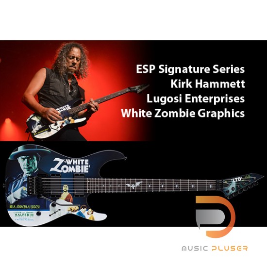 ESP LTD Kirk Hammett Signature White Zombie