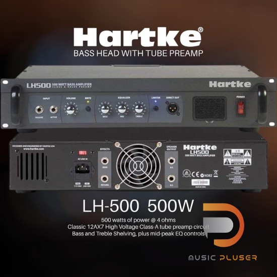 หัวแอมป์เบส Hartke LH500 Bass Head Amplifier 500W
