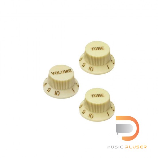 HOSCO Fender Stratocaster Knob Set Vintage Cream H-KVT-240VI HOSCO Fender Stratocaster Knob Set Vintage Cream H-KVT-240VI