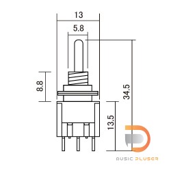 HOSCO Mini Toggle Switch ON-ON