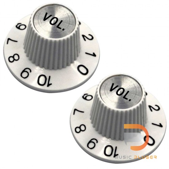 HOSCO White Hat Volume Knob KW-260VI 2pcs HOSCO White Hat Volume Knob KW-260VI 2pcs