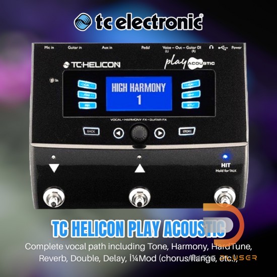 เอฟเฟคร้อง เอฟเฟคกีต้าร์ Tc Helicon Play Acoustic เอฟเฟคร้อง เอฟเฟคกีต้าร์ Tc Helicon Play Acoustic
