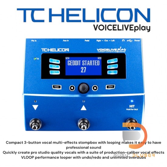 TC HELICON VOICELIVE PLAY เอฟเฟคร้อง TC HELICON VOICELIVE PLAY เอฟเฟคร้อง