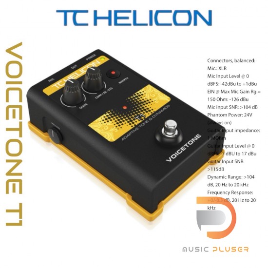 TC Helicon VoiceTone T1 Adaptive Tone and Dynamics TC Helicon VoiceTone T1 Adaptive Tone and Dynamics