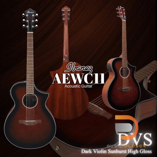 กีตาร์โปร่งไฟฟ้า Ibanez AEWC11