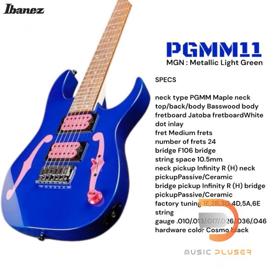 กีตาร์ไฟฟ้า Ibanez PGMM Paul Gilbert Mikro Guitar กีตาร์ไฟฟ้า Ibanez PGMM Paul Gilbert Mikro Guitar