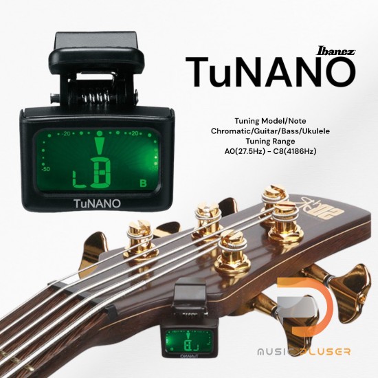 Ibanez TuNANO Clip-On Guitar Tuner Ibanez TuNANO Clip-On Guitar Tuner